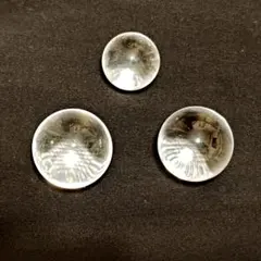 天然石 水晶 丸玉 ルース 3点セット