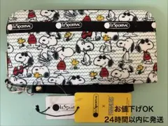 新品】LeSportsacレスポートサック スヌーピー 長財布 コインポーチ