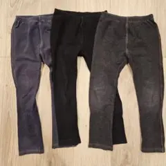 UNIQLO　キッズ レギンスパンツ 3点セット 110cm