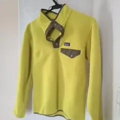 値下げです　パタゴニア　フリース 黄緑　L12