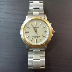 SEIKO　セイコー　ソーラー　RADIO WAVE CONTROL　ゴールド