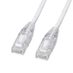LANケーブル CAT6 ツメ折れ防止 やわらか スリム 3m 白