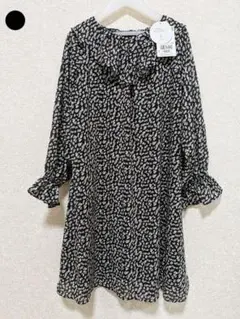 ROPÉ PICNIC KIDS サスティナブル衿フリルワンピース 140cm②