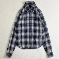 WJK オンブレチェック　長袖シャツ　M メンズ　日本製　匿名配送のサムネイル