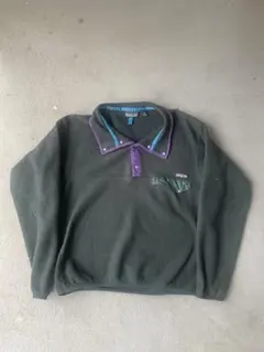 90s Patagonia シンチラ スナップt グリーン L 前立てナイロン