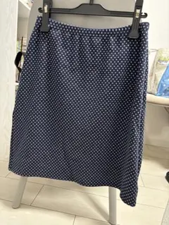 agnès b. ネイビー ドット タイトスカート サイズ1