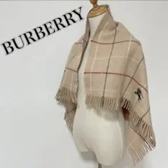 BURBERRYバーバリー ノバチェック大判ストール ひざ掛け ウール