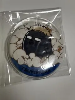 ハイキュー！！ キャラバッジ ヒナガラス ポップコーン 月島 蛍 カバー付きのサムネイル