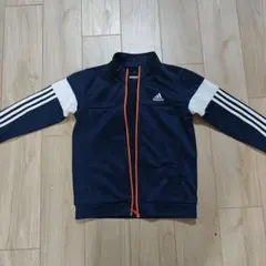 adidas ジャージ 145~150cm ネイビー/ホワイト/オレンジ