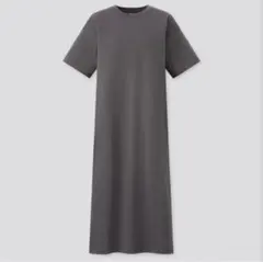 【新品タグ付き】UNIQLO マーセライズコットンロングTワンピース XXL