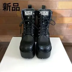 YOSUKE ヨースケ 厚底ショートブーツ ブラック 23㎝