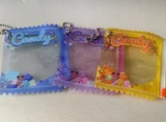 セリア お菓子パッケージキーホルダー パープル amifa　Seria セットのサムネイル