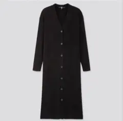【未使用タグ付】UNIQLOユニクロ メリノブレンドリブロングカーディガン S