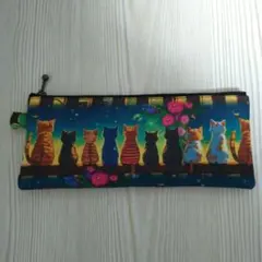 猫柄ハンドメイドペンケース