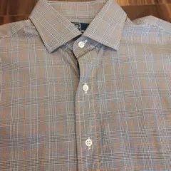 ポロラルフローレン　香港製グレンチェック柄 コットン 長袖シャツ