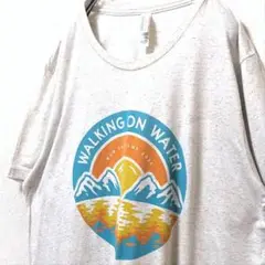 ベラキャンバス WOW SKI CAMP Tシャツ グレー灰色L古着