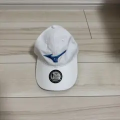 Mizuno ホワイト キャップ 青ロゴ