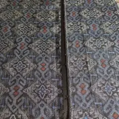 在庫処分品　村山大島紬　ハギレ生地2枚です。