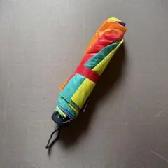 レインボーカラー 折りたたみ傘 雨傘 カラフル