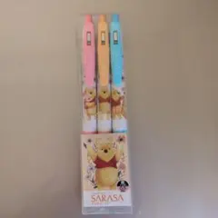 SARASA くまのプーさん ボールペン 3本セット