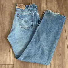 【USA製 90s】リーバイス 505 オレンジタブ W33 ダメージ