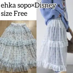 新品✨ehka sopo アナと雪の女王 シアーフリルスカート ティアードのサムネイル