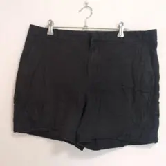 バナナリパブリック ショートパンツ ストレート 3L 黒 綿 ストレッチ 休日のサムネイル