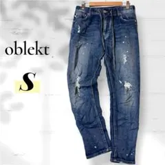 oblekt ダメージ加工 デニムパンツ S スキニー ソフトデニムのサムネイル