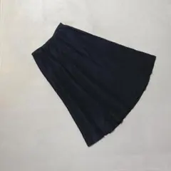 OA2867【ボールジィ】プリーツスカート【36】ミディ丈 ブラック 秋・冬