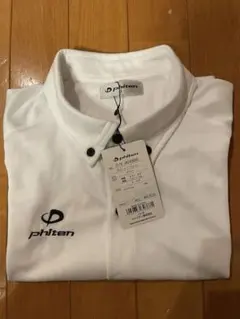 phiten ホワイト ポロシャツ L