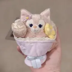 上海ディズニー限定　リーナベル　ぬいぐるみバッジ　ぬいぐるみキーチェーン