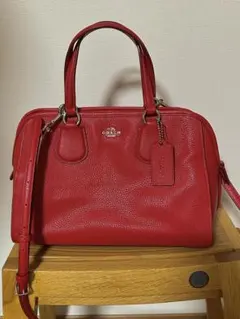 COACH ショルダーバッグ 赤 レッド