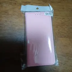 ピンク 手帳型ケース ストラップ付き　 Galaxy　S24/S25用