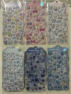 正規品　ボンボンドロップシール 6枚セット　オリジナル　まとめ売り　シャーベット