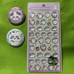 ちいかわ、ボンボンドロップシール モモンガ、あのこバッチ