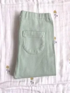 ユニクロ　ミントグリーン リブレギンス100
