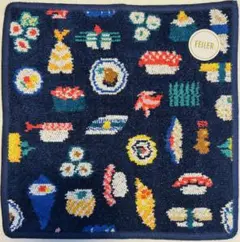 オースシ　ハンカチ　ラブラリー　ネイビー　フェイラー　お寿司　ギフト