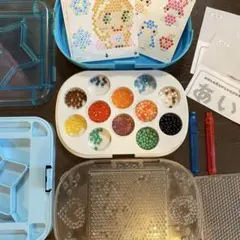 アイロンビーズセット 多色 収納ケース付き