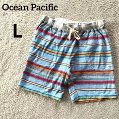 Ocean Pacific マルチボーダー ショートパンツ　Lのサムネイル