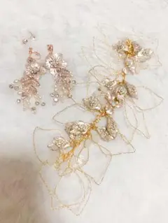 ウェディング ブライダルアクセサリー 2点セット