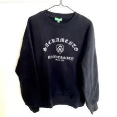 Right-on Refurbish 裏起毛デザインクルーネックスウェット