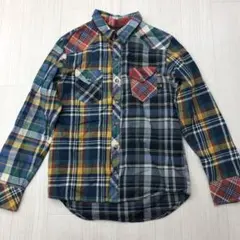 kriff mayer クリフメイヤー チェック 長袖シャツ 140