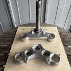 ホンダCRF450R純正ステム三又+ZETA製トップブリッジ中古ミリバー03外し