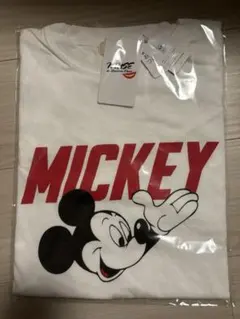 【タグ付き未使用】ミッキーマウス プリント Tシャツ ホワイト