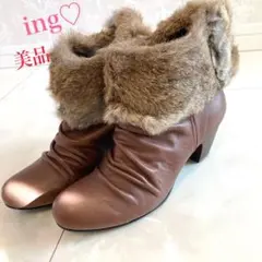【美品】イング♡ファーブーツ♡ブーツ♡ブーティ♡ファー♡2way
