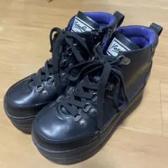 ヨースケ yosuke YOSUKE 厚底スニーカー ブラック 黒