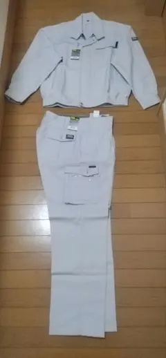 作業服一式　寅壱　No.4150　上LL，下W91✕股下72　グレーのサムネイル