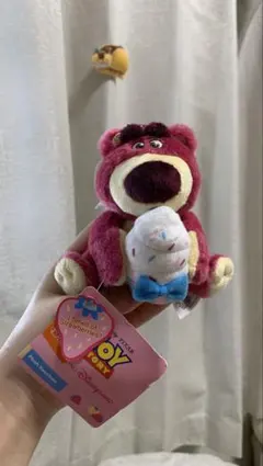 トイ・ストーリー ロッツォ ぬいぐるみキーチェーン　香港ディズニーランド