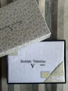 未使用⭐︎Rudolph Valentino 1921ジャガード織 シーツ　白