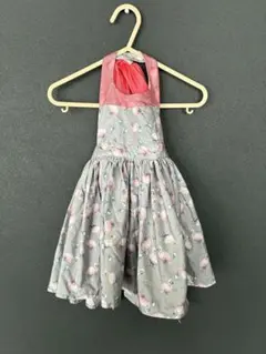 MARLMARL マールマール　フラミンゴ柄キッズエプロン